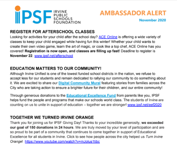 IPSF Nov Alert 